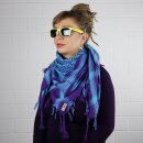 Kufiya - purple - turquoise - Shemagh - Arafat scarf