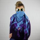 Kufiya - purple - turquoise - Shemagh - Arafat scarf
