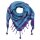 Kufiya - purple - turquoise - Shemagh - Arafat scarf