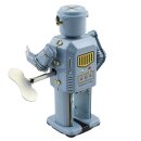 Robot - Tin Toy Robot - Mechanical Robot - light blue