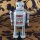 Robot - Tin Toy Robot - Mechanical Robot - light blue