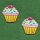 Patch - Muffin - yellow - Set of two