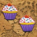 Patch - Muffin - purple - Set of two