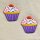 Patch - Muffin - purple - Set of two