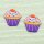 Patch - Muffin - purple - Set of two