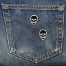 Patch - Skull - black-white - Set of two