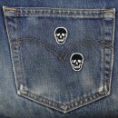 Patch - Skull - black-white - Set of two