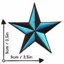 Patch - Star black-light blue