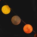 10x Lichterkettenkugel Cocoon Kugel für Lichterketten - Set mehrfarbig