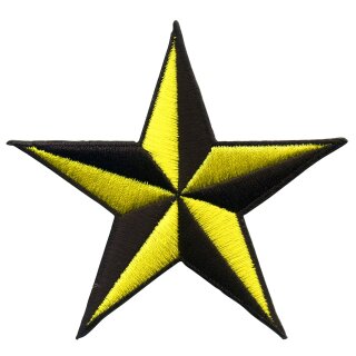 Patch - Star black-yellow
