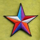 Patch - Star white-red-blue-purple