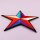 Patch - Star white-red-blue-purple