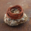 Lederarmband - Lederschnur - Lederband - eckig