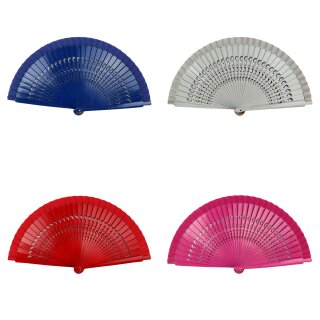 Fan - frond - foldable fan - hand fan - single color - large - dolphin