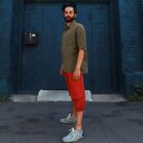 Mens shirt - dress shirt - lapel collar - short-sleeved - unicoloured - brown