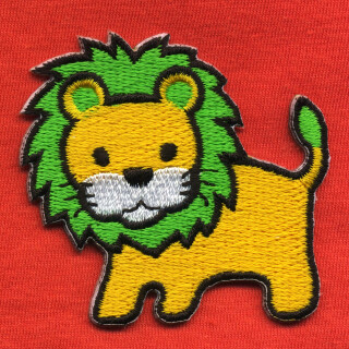 Aufnäher - Löwe - gelb-grün - Patch