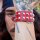 Lederarmband mit Spitznieten - Armband aus Leder - rot - Nietenarmband