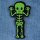 Patch - Bold Skeleton - green-black
