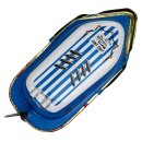 Tin toy - candle boat pop pop boat mini litho rattle boat made of tin blue