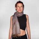 Scarf in pashmina style Floral Eyes 210x70cm Ethno Boho scarf