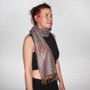 Scarf in pashmina style Floral Eyes 210x70cm Ethno Boho scarf