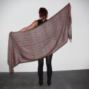 Scarf in pashmina style Floral Eyes 210x70cm Ethno Boho scarf