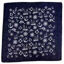 Bandana scarf maritime ornaments anchor seafaring...