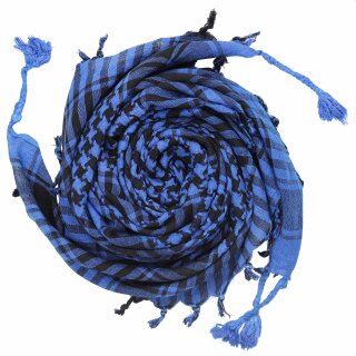 Palituch - einfach gewebt blau - schwarz - Kufiya PLO Tuch