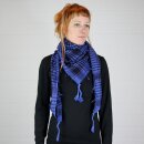 Kufiya - basic woven blue-black - Shemagh - Arafat scarf