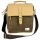 Umhängetasche olivgrün beige Tasche gewaschene Jute Schultertasche Tragegriff