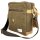 Umhängetasche olivgrün beige Tasche gewaschene Jute Schultertasche Tragegriff