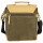 Shoulder bag olive green beige bag washed jute shoulder bag handle