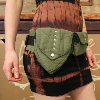 Gürteltasche - Jeremy - grün-oliv - Bauchtasche - Hüfttasche mit mehreren Taschen