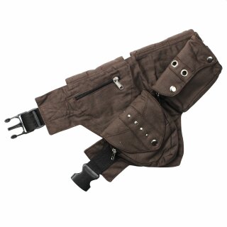 Gürteltasche - Jeremy - braun - Bauchtasche - Hüfttasche mit mehreren Taschen