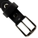 Gürtel aus Leder 2cm Ledergürtel mit Schnalle grau