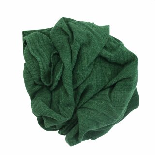 Baumwolltuch grob gewebt - schwere Qualität - grün - quadratisches Tuch