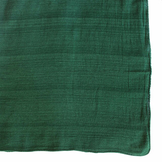 Baumwolltuch grob gewebt - schwere Qualität - grün - quadratisches Tuch
