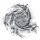 Kufiya white grey-blue dark Shemagh Arafat scarf