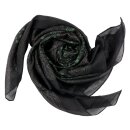 Cotton Scarf Indian pattern 1 black grey flowers green...