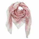 Cotton Scarf Indian pattern 1 white white flowers red...