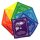 Gebetsflagge Chakra Botschaften Lotus Stoff 20x24cm bunt Fahnenkette Girlande Chakrafarben