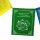 Gebetsflagge Chakra Botschaften Lotus Stoff 20x24cm bunt Fahnenkette Girlande Chakrafarben