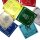 Prayer flag luck symbols fabric 22x23cm multicoloured flag chain garland chakra colours