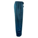 Summer trousers straight blue-petrol mottled single lacing slip-on trousers
