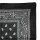 Bandana Tuch - Paisley Muster 02 - schwarz - weiß - quadratisches Kopftuch