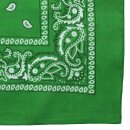 Bandana Tuch - Paisley Muster klassisch grün - weiß - quadratisches Kopftuch