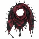Kufiya - black - red-bordeaux - Shemagh - Arafat scarf