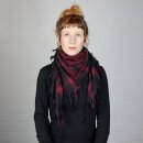 Palituch - schwarz - rot-bordeaux - Kufiya PLO Tuch
