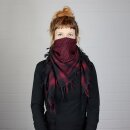 Palituch - schwarz - rot-bordeaux - Kufiya PLO Tuch