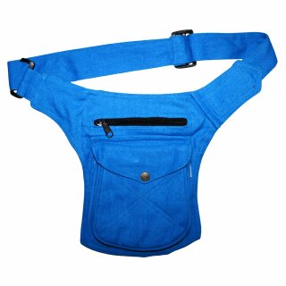 Gürteltasche - John - azurblau - Bauchtasche - Hüfttasche